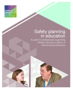 Safety planning in education: A guide for professionals supporting children following incidents of harmful sexual behaviour
